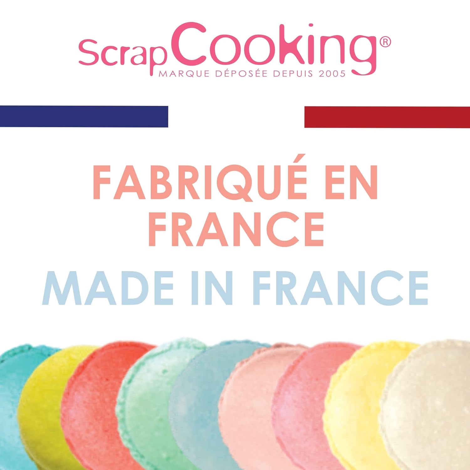 Scrapcooking - Sæt med 9 pastelfarver - blå, gul, koral, pink, turkis, limegrøn, hvid, aquagrøn, pulverrosa - spiseligt farvepulver til kager, muffins, macarons - 4272