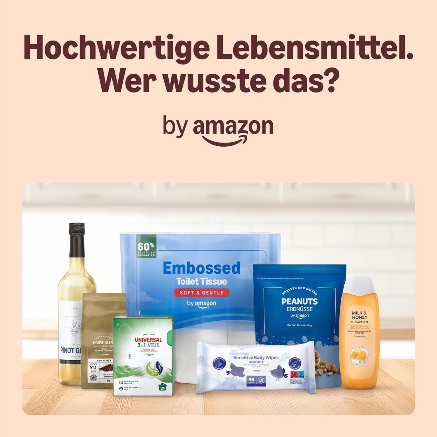 By Amazon Heimkomposterbare Kaffeekapseln, kompatibel med Nespresso, 100 % kolumbianischer Arabica, 20 Stück – Rainforest Alliance-zertifiziert