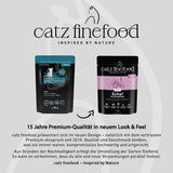 Vådfoder til katte Catz Finefood Purrrr Får Monoprotein no. 113, til katte med følsom fordøjelse, 70% kødindhold, 16 poser á 85 g hver