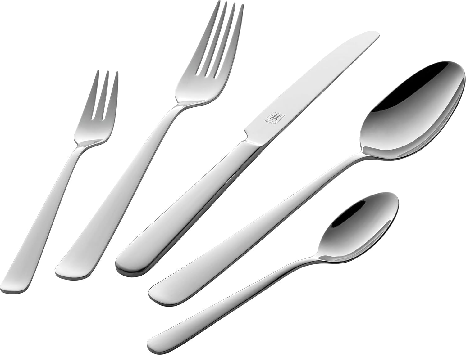 ZWILLING Swing Besteckset, 30-Tlg, Für 6 Personen, 18/10 Edelstahl, Essbesteck Poliert, Spülmaschinengeeignet, Silver Kitchen Naty Shop 68-Tlg