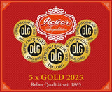 Reber Mozart Bolde - Konfekturepose med 8 stykker - Ægte Reber Mozart Bolde Mørk Chokolade, Marcipan & Nougat - 1 x 160g