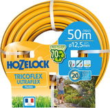 HOZELOCK - Tricoflex Ultraflex Slange Ø 12,5 mm (1/2") 20 M: Fleksibel haveslange, vejrbestandig, vrid- og bøjningsbestandig, lavet af 40 % genanvendt PVC [117002], gul