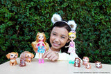 ENCHANTIMALS City Tails Glee Marsvinfamilie - Marsvinedukker med 4 yndige marsvinfigurer, fra 4 år og opefter, HHB84