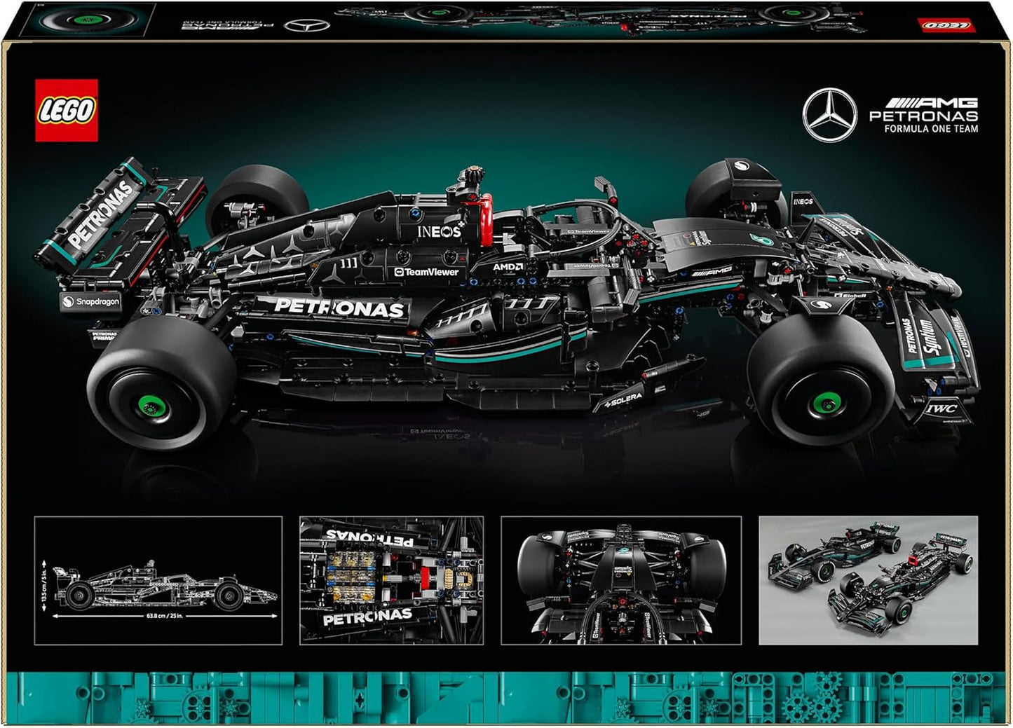 LEGO Technic Mercedes-Amg F1 W14 E præstationssæt til voksne, racerbil i skala, samleobjekter til hjemmet eller kontoret, Formel 1-gaver til mænd, kvinder 42171 Byggesæt Besuche den LEGO-Store