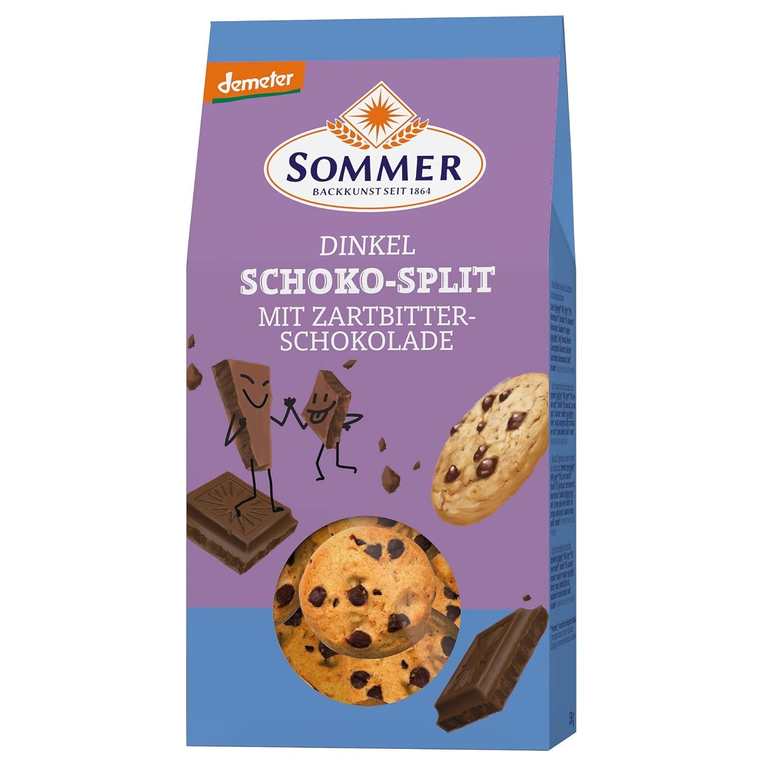 SOMMERKABEL Splitspeltchokolade med mørk chokolade, 150 g