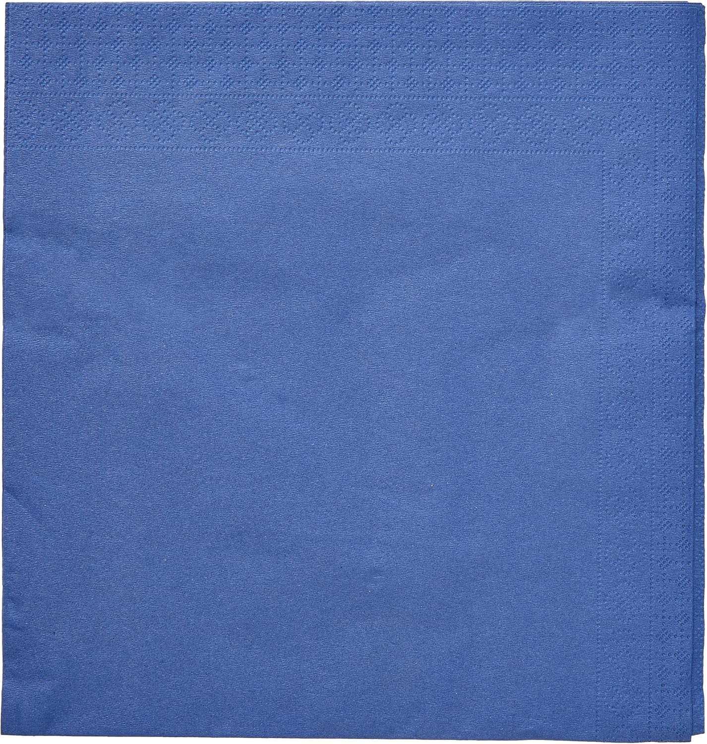 SER4230239 Servietter 40 X 40, 2-lags, 1/4-fold, 100 servietter, 2-lags, glat kant, blå