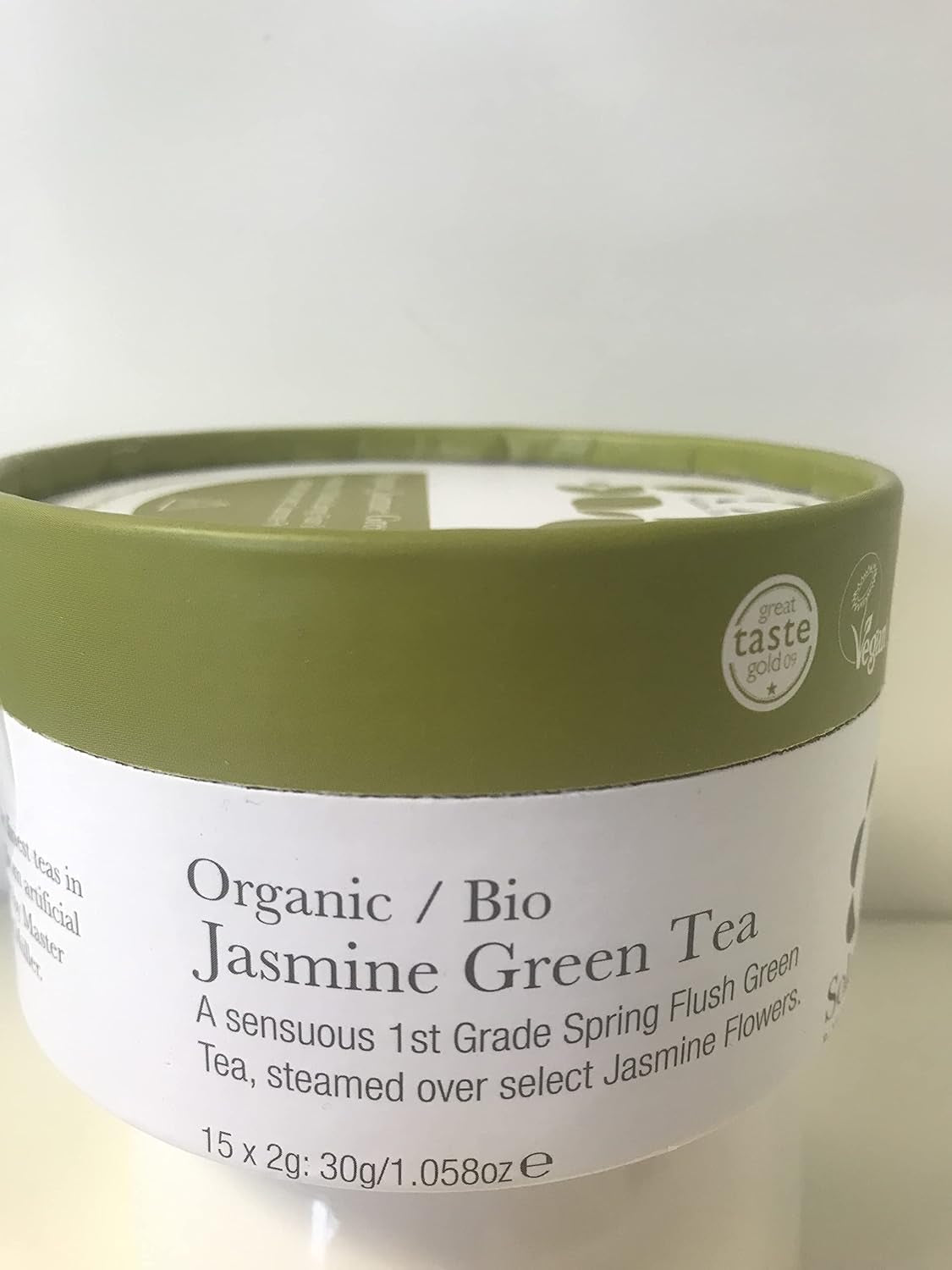 Økologisk jasmin grøn te 15 silke teposer 1 pakke (1 x 30 g)