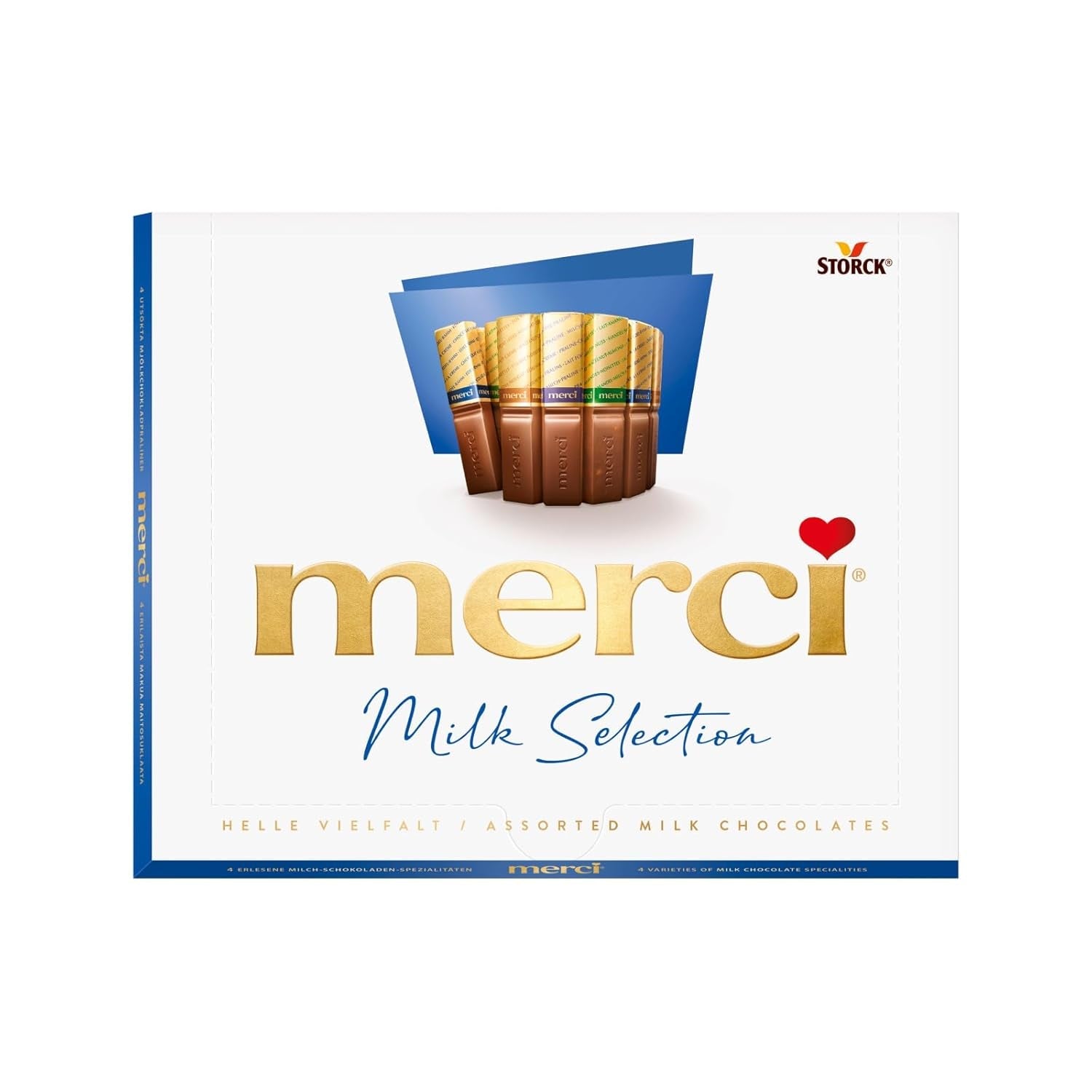merci Finest Selection Mousse au Chocolat Variety – 1 x 210 g – Specialiteter Udsøgt chokolademousse – Fyldte og ufyldte praliner