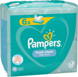 Pampers 81688049 Friske rene babyservietter, hvide
