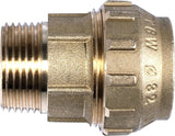 Cornat kompressionsfitting - udvendigt gevind Ø 32 mm x 1 tomme - messing - med et udvendigt gevind - PE-HD rørtilslutning / T617532