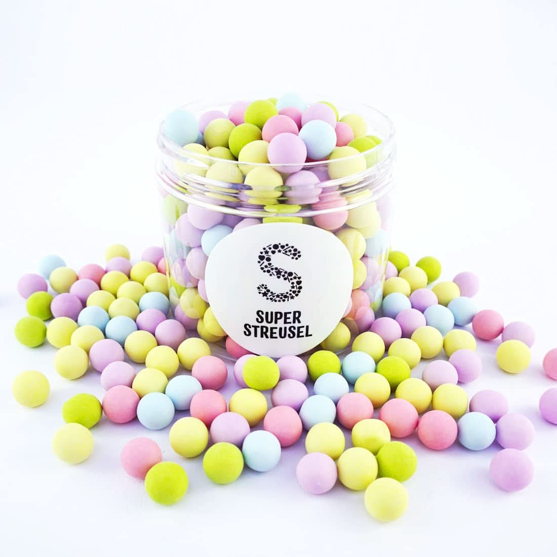 Super Streusel, spiselige sukkerperler med chokoladefyld, 170 gram Naty Shop