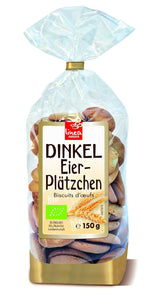 Økologiske speltæggekiks, 38% økologiske æggekiks, 150g