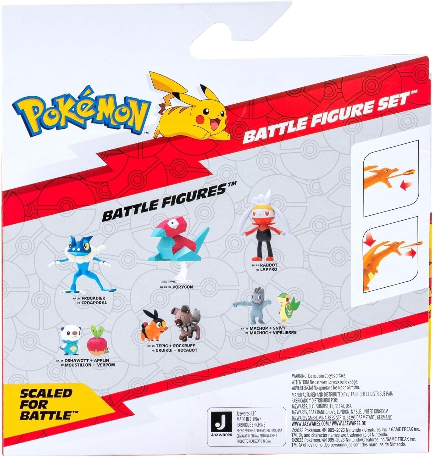 Pokémon PKW3459 - Battle Figure Pack - Glurak & Pikachu, mobil Glurak med Pikachu Actionfigurer Naty Shop