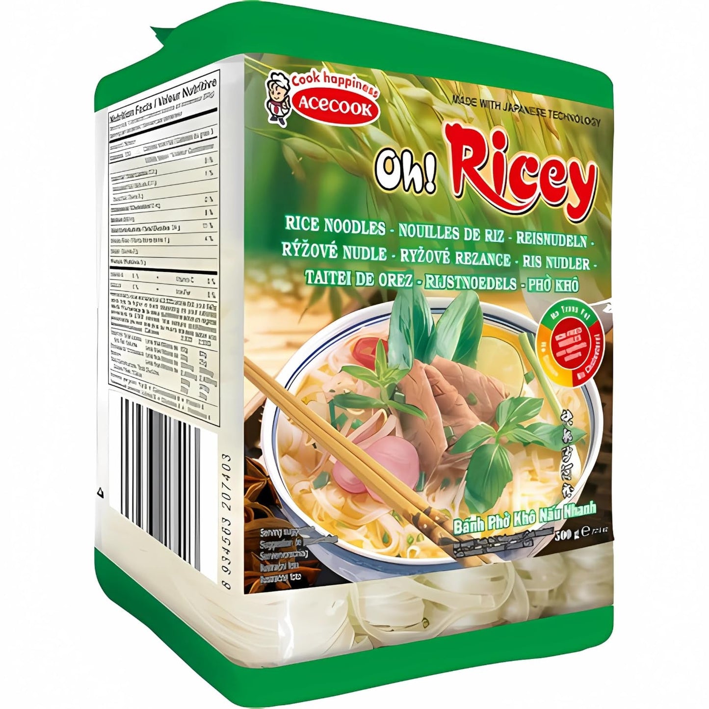ACECOOK - ELLER RISNUDLER - (1 X 500 GR)