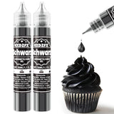 Gel madfarve - HXDZFX 2×30 ml, sukkerfri madfarve, højkoncentreret, til dekoration af kager, hvid fondant, makroner, småkager, bagning, påskeæg, slim (drue lilla)