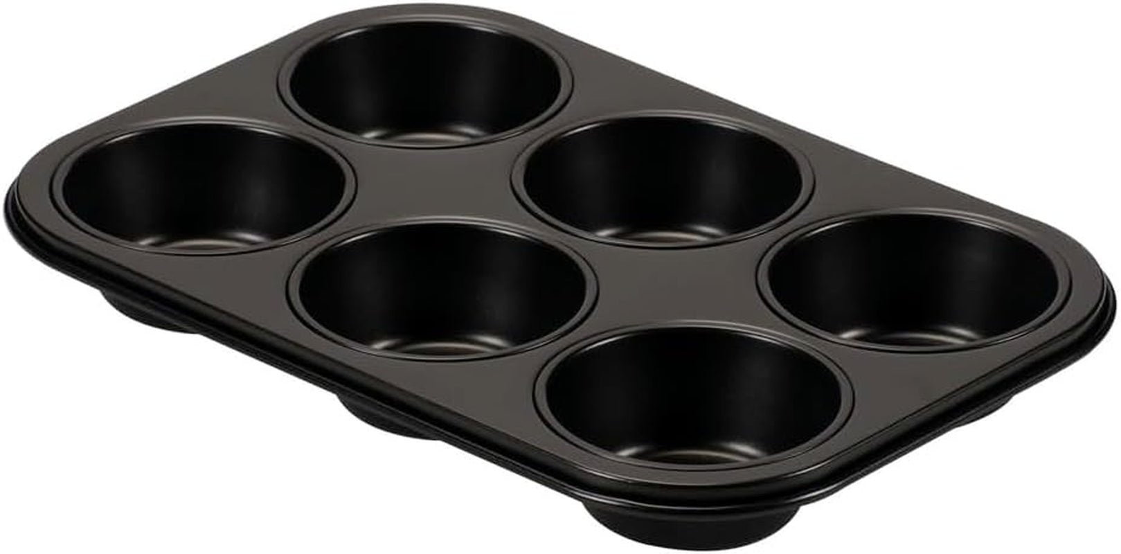 , Form 6 muffins 18,5x27cm, sorte Forme og bageplader Naty Shop 6 Muffins
