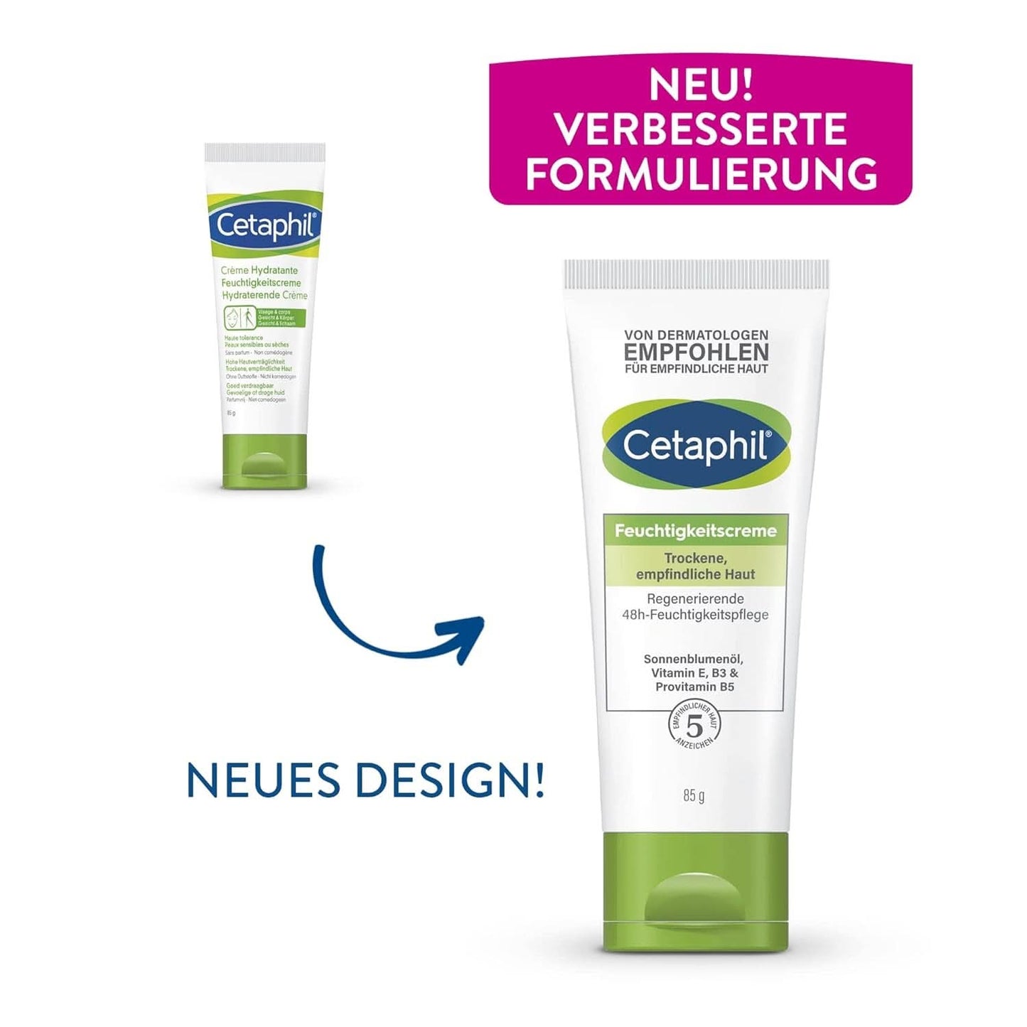 Cetaphil Moisturizer til tør, følsom hud, 85 ml Naty Shop til brusebad og bad