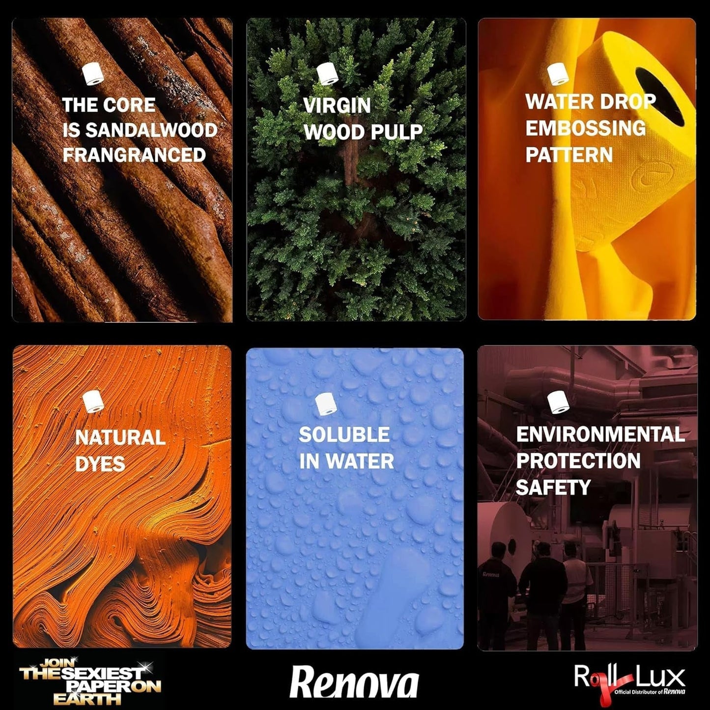 RENOVA toiletpapir, blå, gavepakke, 2 ruller (200064206)