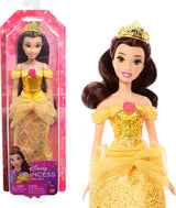 Mattel Disney Princess Legetøj Artikuleret Belle Fashion Dukke med funklende tøj og tilbehør Disney film inspireret gave til børn HLW11