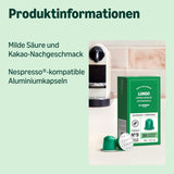 fra Amazon Lungo Aluminium-Kaffeekapseln, kompatibel med Nespresso, mittelgeröstet, 100 Stück (5 Packungen mit je 20 Stück) – Rainforest Alliance zertifiziert