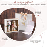 Sophie giraffen fødselsdagsgavesæt Sophiesticated raslende pouet 00012 Legetøj Bebe Naty Shop