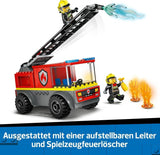 LEGO City Brandstigevogn - Legetøjsbrandbil med 2 brandmandsminifigurer til drenge og piger fra 4 år - pædagogisk legetøj - gave til førskolebørn 60463 Byggesæt Besuche den LEGO-Store