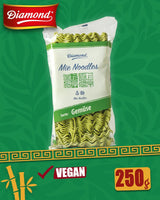 DIAMOND Mie grøntsagsnudler, hvede nudler med grøntsagspulver, ægfri, hurtig og nem, vegetarisk - 1 x 250 g