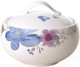 Villeroy & Boch Mariefleur Gris Basic sukkerskål, premium porcelæn, hvid/flerfarvet