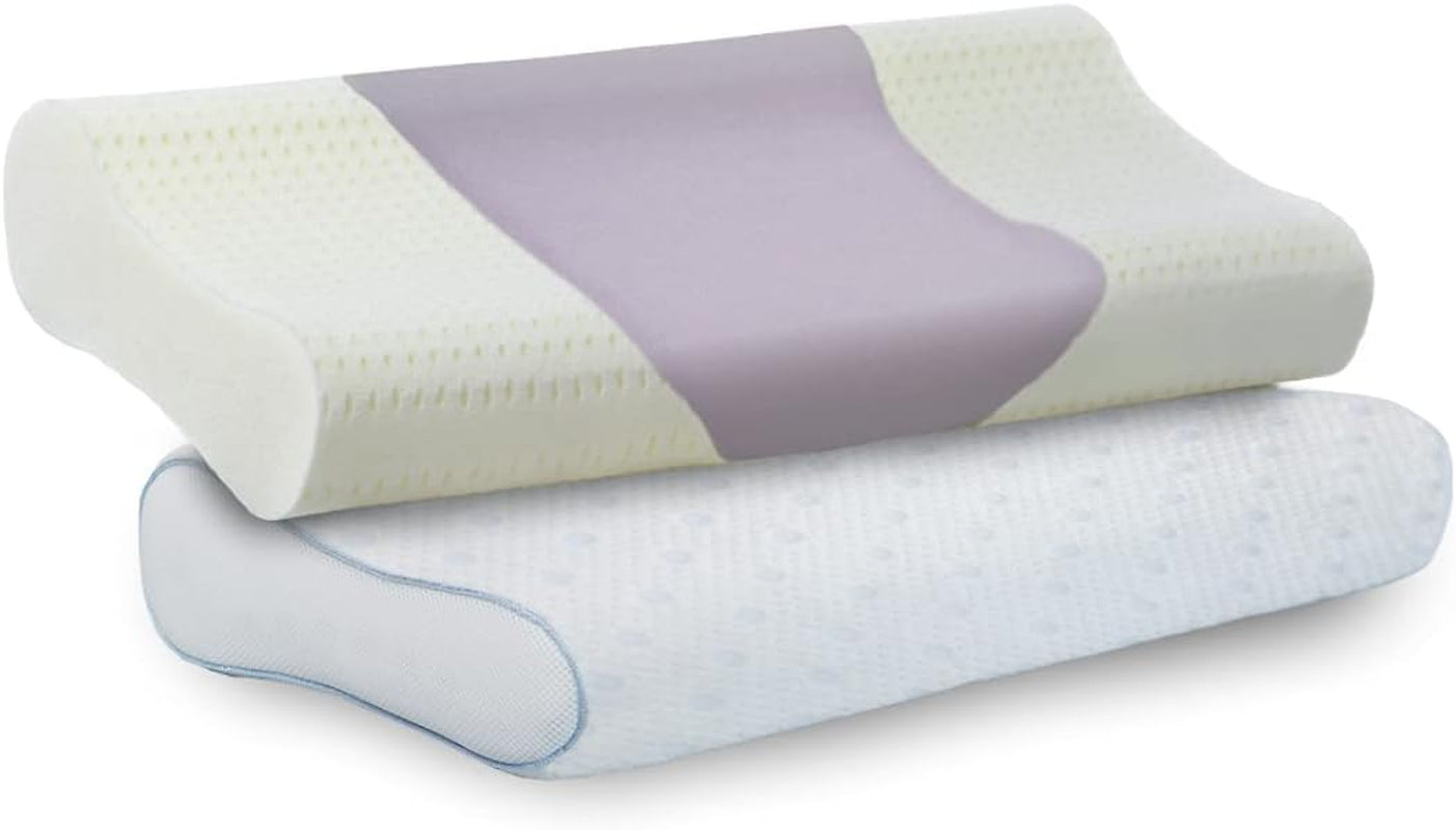 PARADIES Nakkepude 40X80 Cm - Revita Ergonomic - IGR Certificeret, Ergonomisk nakkestøttepude Højde: 10 Cm Cervikale ortopædiske puder Naty Shop Latex Vario-Ergonomic