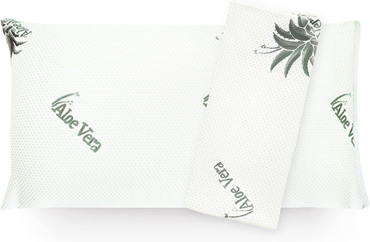 Mister Sandman Ergonomisk pude 40X80, Nakkepude med Aloe Vera pudebetræk, Visco-pude Perfekt til mave-, ryg- og sidesovere, Memory Foam-pude Cervikale ortopædiske puder Naty Shop