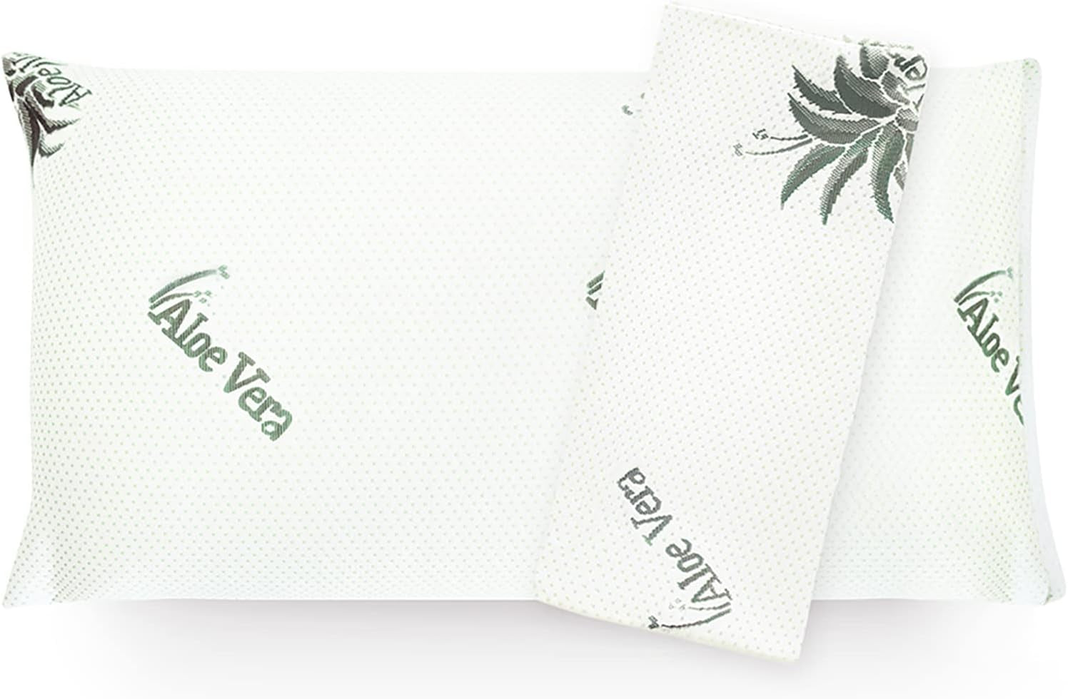 Mister Sandman Ergonomisk pude 40X80, Nakkepude med Aloe Vera pudebetræk, Visco-pude Perfekt til mave-, ryg- og sidesovere, Memory Foam-pude Cervikale ortopædiske puder Naty Shop