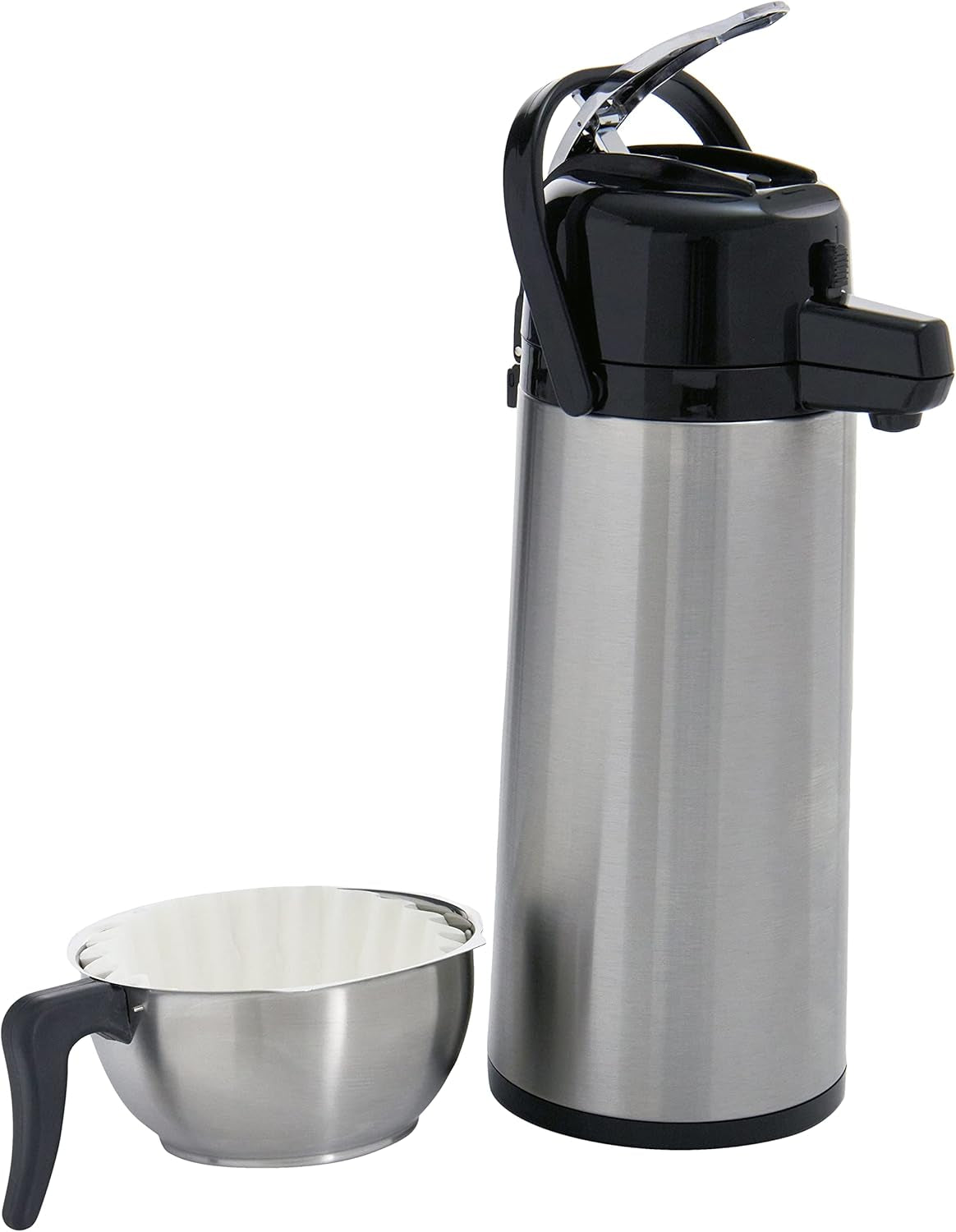 Saro espressomaskine inkl. karaffel med isoleret rustfri stålpumpe – 2,2 l – tilberedningstid ca. 5–6 min – beskyttelse ved kørsel uden vand – 2.069 kW – model THERMO 24