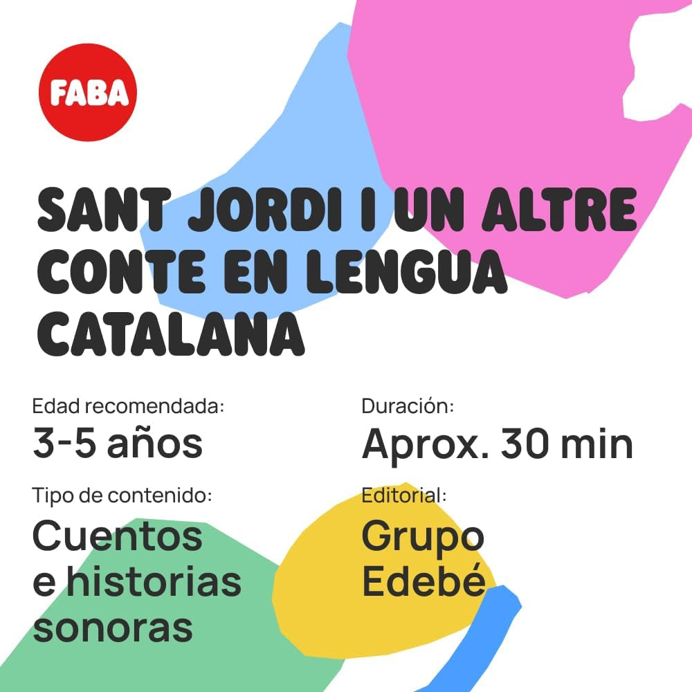 Sonoro de - Sant Jordi i un altre Conte - Historier og lydhistorier - legetøj, undervisningsindhold, på catalansk, for piger og drenge fra 4 til 6 år Bebe Naty Shop Toys