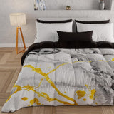 PETTI Artigiani Italiani - Vinterdyne, Vinterdyne, Enkel quilt, Dobbeltsidet, monofarvet og digitalt tryk, 100% hypoallergen mikrofiber, Made in Italy