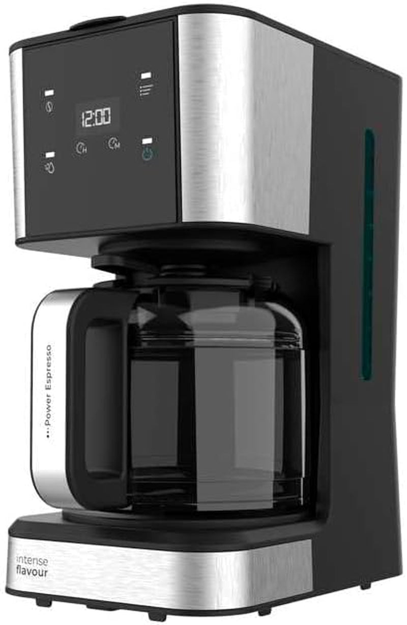 Espresso med filter Cecotec Coffee 66 Drop and Touch, effekt 950 W, 1,5 L, 12 kopper, touchskærm, glaskaraffel, 24-timers timer, 6 kontakter, genanvendeligt mesh-filter