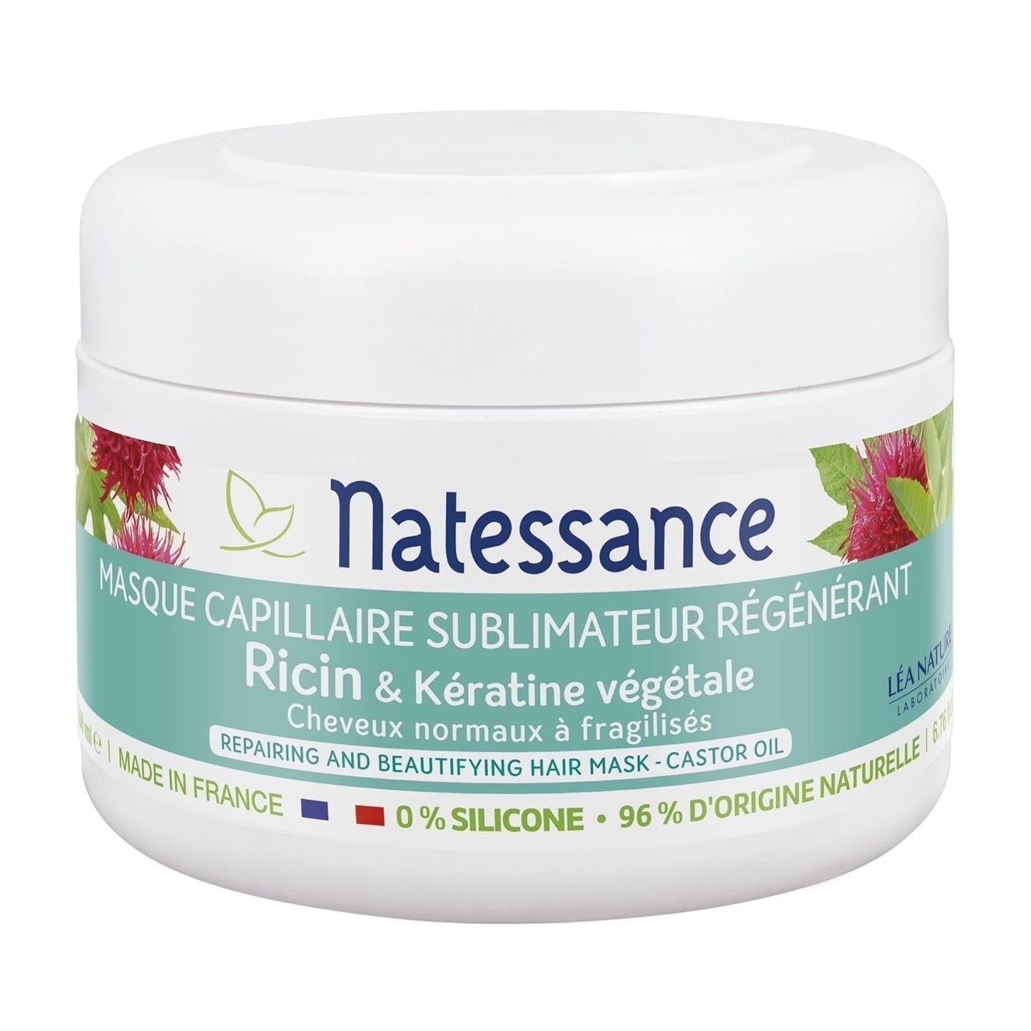 Sublimateur à l'Huile de Ricin et Kératine Végétale maske 200 ml Hårmaske Naty Shop Standard titel