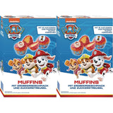RUF X PAW Patrol Muffin Backmischung Mit Erdbeer-Geschmack, Für 12 Paw Patrol Muffins, Inkl.16 Oblaten-Auflegern Und Pawsome Muffin-Förmchen, 1 X 394G Naty Shop 392 G (2Er Pack) Muffins