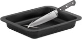 Zenker Ofenbackform (33 X 5 X 25 Cm) SPECIAL MADLAGNING, Rechteckige Auflaufform Mit Enamelle-Versiegelung, Backform Mit Extra Hohem Rand (Farbe: Schwarz), Menge: 1 Stück Forme og bakker til bagning Naty Shop