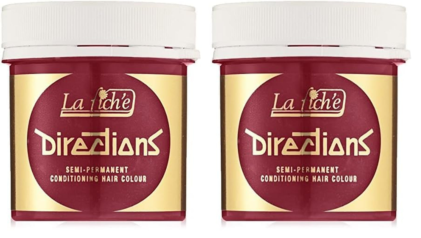 La Riché Pink Flamingo Pink 100 ml (1 pakke) Naty Shop Poppy Red Hårfarve 88Ml (2 pakke)