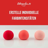 Dekozauber 24 rød madfarve, gel, 30 g, vegansk, sukkerfri, højkoncentreret, rød madfarve til fondant, smørcreme, drikkevarer og mere
