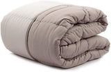 Caleffi moderne dyne, mikrofiber, taupe, dobbeltseng Naty Shop dyner og dyner