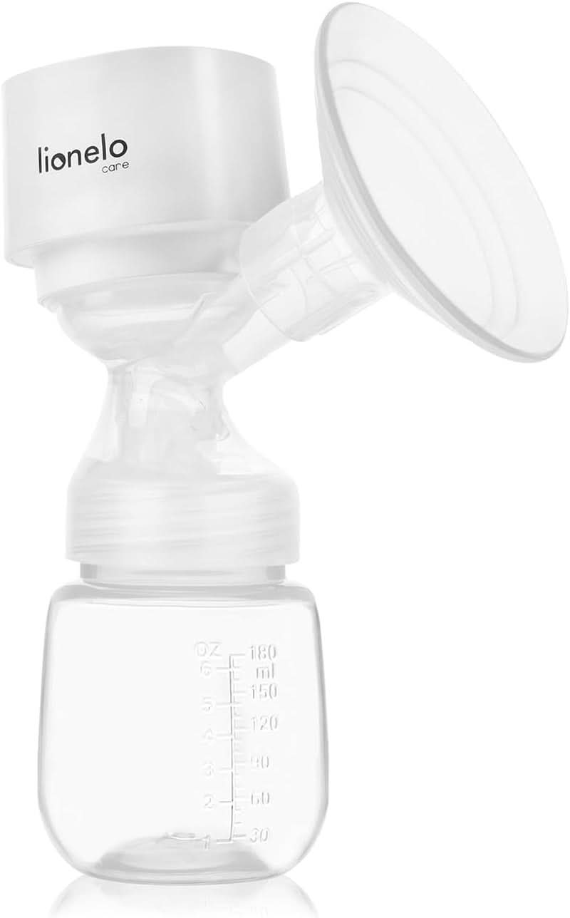 LIONELO Fidi One trådløs brystpumpe 180 ml, 3-faset bærbar brystpumpe, 9-trins energibesparende massage, silikonetragt 26 mm Løbetid 120 min. Bpa-frit tilbehør Mad og amning Bebe Naty Shop