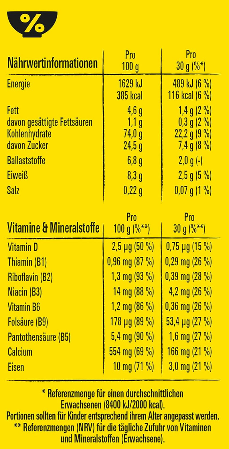 Nestlé NESQUIK knasende brownie, knasende morgenmadsprodukter med chokoladechips og en innovativ form for ekstra sprød, pakke med 7 (7 x 300 g)