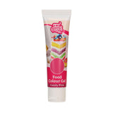 Madfarve Funcakes Gel Candy Pink: Højkoncentreret madfarve til dej, creme, fondant, marcipan, kager, nem dosering, individuelle dråber til at skabe levende farver, Halal, 30g