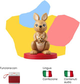 Lydfigur - musikalsk plyslegetøj - musik, sange og lyde - legetøj, undervisningsindhold, italiensk version, drenge og piger 0-2 år Bebe Toys Naty Shop