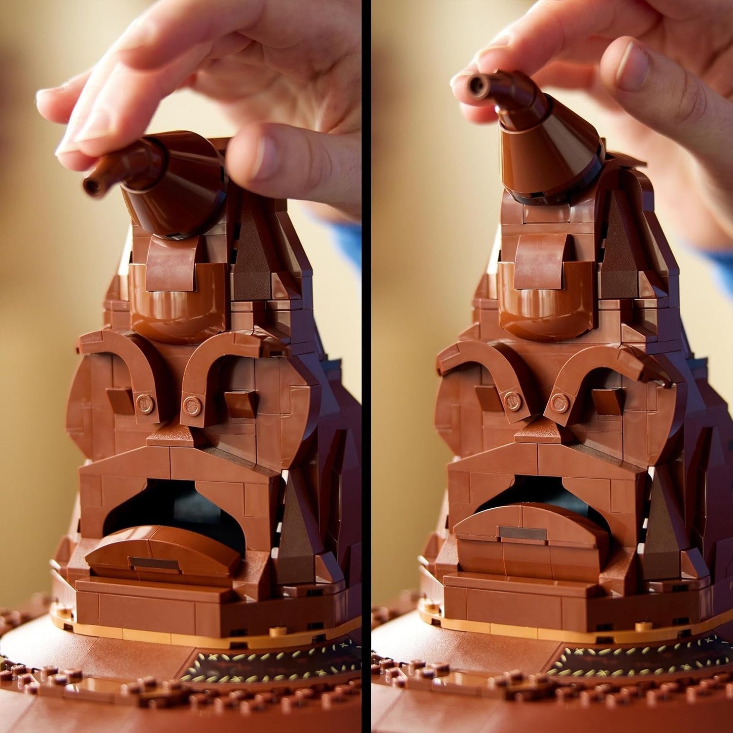 LEGO Harry Potter Talking Hat Hogwarts Model Voksen Film Gave Til Kvinder Mænd Mor Far Med 31 tilfældige lydkombinationer Sorterer dig ind i dit Hogwarts Hus 76429 Byggesæt Besuche den LEGO-Store