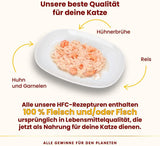 Almo Nature HFC Naturligt vådfoder til katte - Assorterede opskrifter med kylling - 6 x 70g