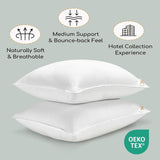 HARBOREST sovepude, 2 stykker, luksusplys, alternativ pude, god til side- og rygsveller, hotelkollektion, pude, standard/queen size, 50,8 x 66 cm Naty Shop standardpuder