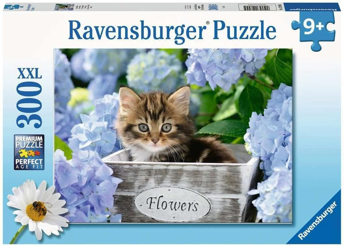 Puslespil til børn Ravensburger - 12894 Lille kat - Dyrepuslespil for børn fra 9 år, med 300 brikker i XXL-format Puslespil Naty Shop Lille kat