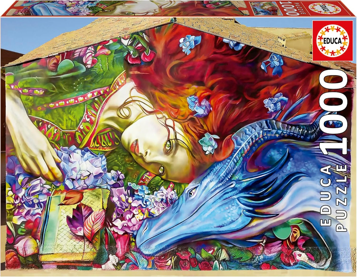 Educa - Puslespil med 1000 brikker for voksne | Sant Jordi, Lily Brick. Mål: 68 X 48 cm. Inkluderer Fixpuzzle puslespil lim. I 14 år (19926) Puzzle Naty Shop Standard titel